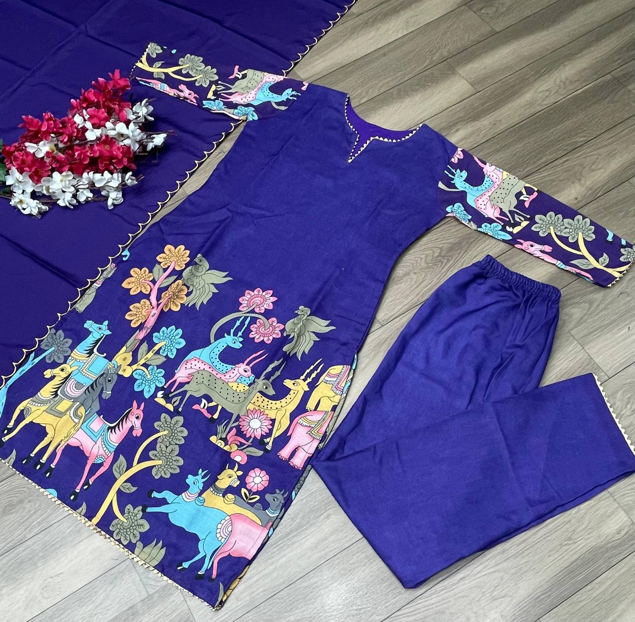 Launching Festival Special Kalamkari Kurti Pair 💃💌